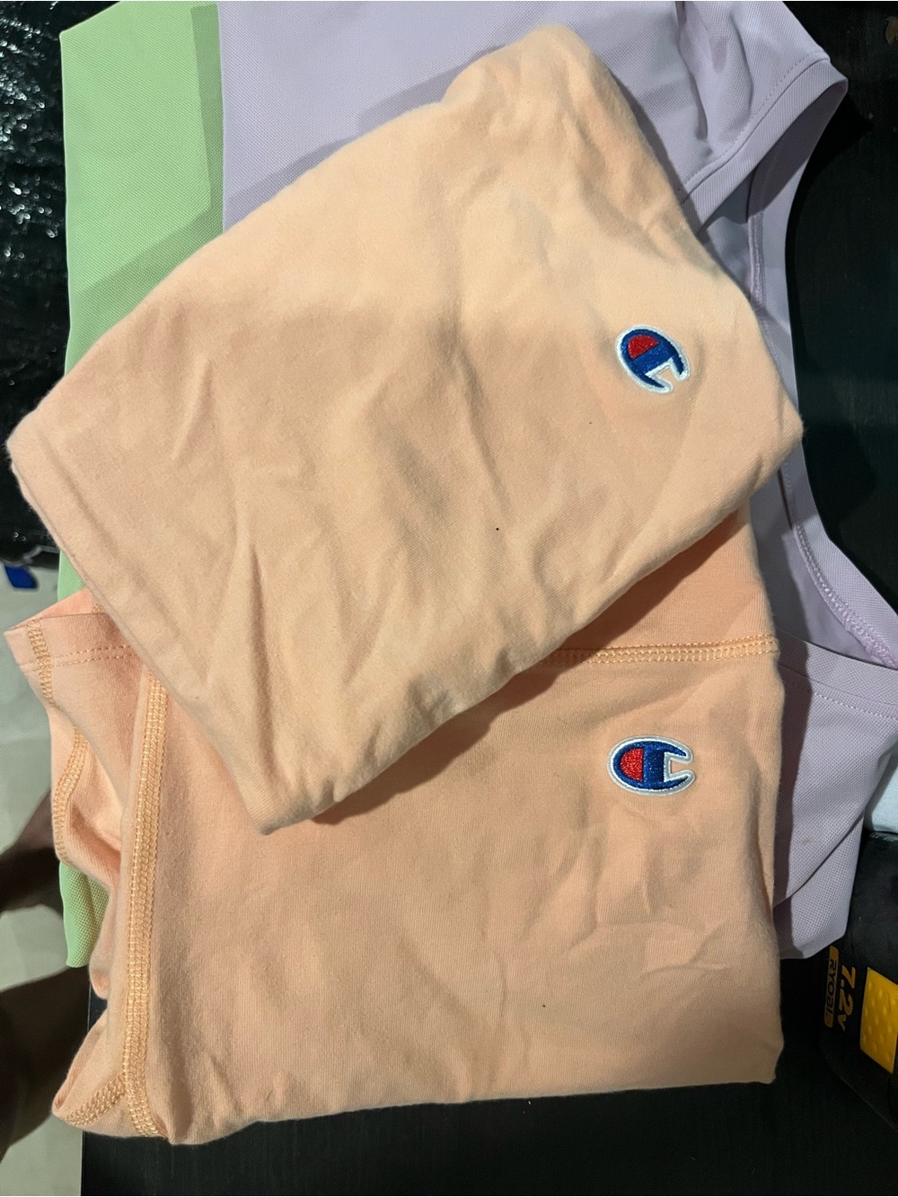 Champion Peach Athletic tube top & Shorts - Light Peach nwot small